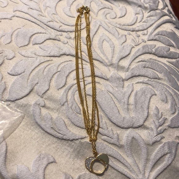 Coach three chain heart necklace - Picture 1 of 2